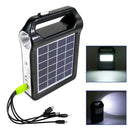 Solar Panel Generator Kit Solar Flashlight Power Station Lighting System