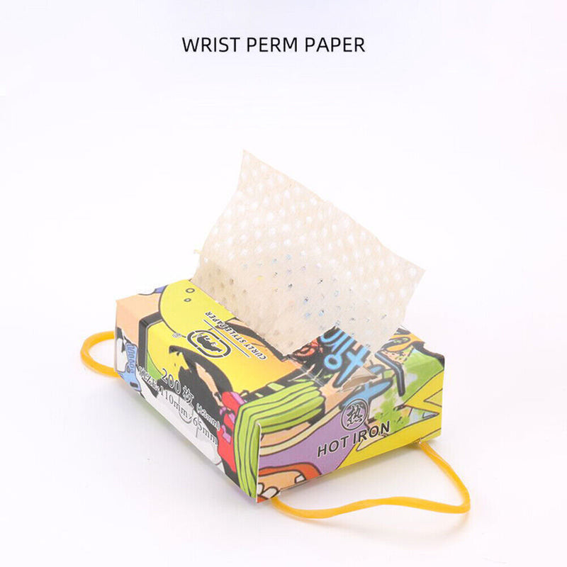 200pcs Hair Perming Dyeing Paper End Wraps Disposable Dyeing Highlight Tiss
