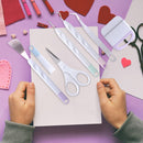 7x Vinyl Weeding Tools Silhouettes Scraper Tweezers Scissor Craft (Red)