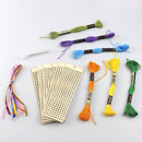 6pcs Wooden Blank Bookmark Slices Rectangle DIY Cross Stitch Hanging Orname