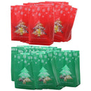Tree Snowflake Christmas Gift Bag Cookies Bags Shop Loot Candy Package