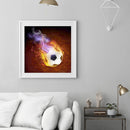5D Diamond Painting DIY Flame Football Kits Full Round Drill Rhinestone Dec