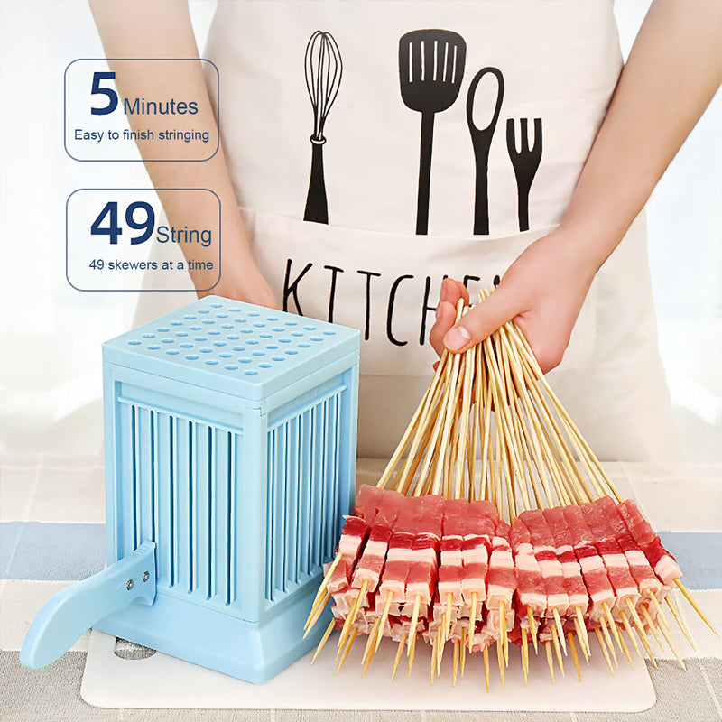 Haiqingqin BBQ Spit Meatmaker, Barbecue String Artifact Machine Device Carrier