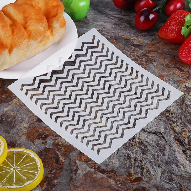 Occasitop Plastic Cake Stencils Flower Spray Mold DIY Fondant Stencil B