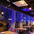 LED Net Fairy Lights Home Wedding Party Christmas Decor (Blue Light EU) Newly