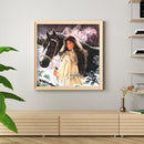 Full Embroidery Needlework Kit Cross Stitch Set 11CT 3 Beaches Winter Snow