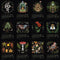 Dark Forest 2022 Lunar Calendar - Moon Phases Hanging Calendar Decoration