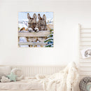 Oil Paint by Numbers Little Donkey Canvas Artwork Living Room Picture Decoration