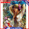 DIY Paint By Number Kit Women in Flowers Acrylic Paint Household Decor Crafts