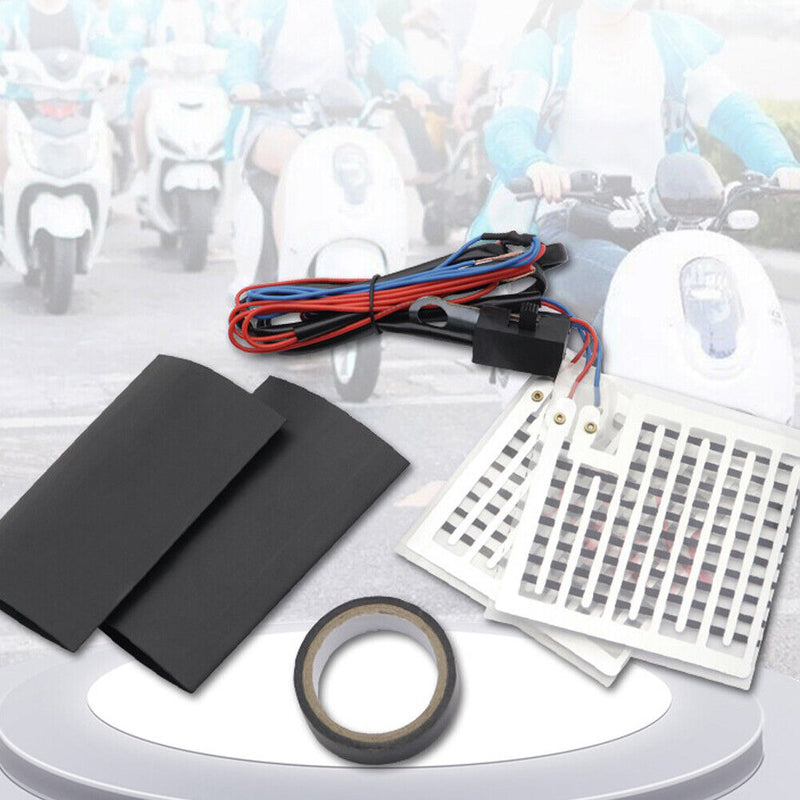 Electric Heating Motorcycle Grip Pad Warm Scooter Refit Handlebar Accessories