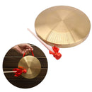 15.5cm Hand Gong Brass Copper Cymbals with Wooden Stick Musical Percussion Newly