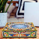 Classic Mandala Style Storage Box Cosmetics Collection with Mirror (MH205)
