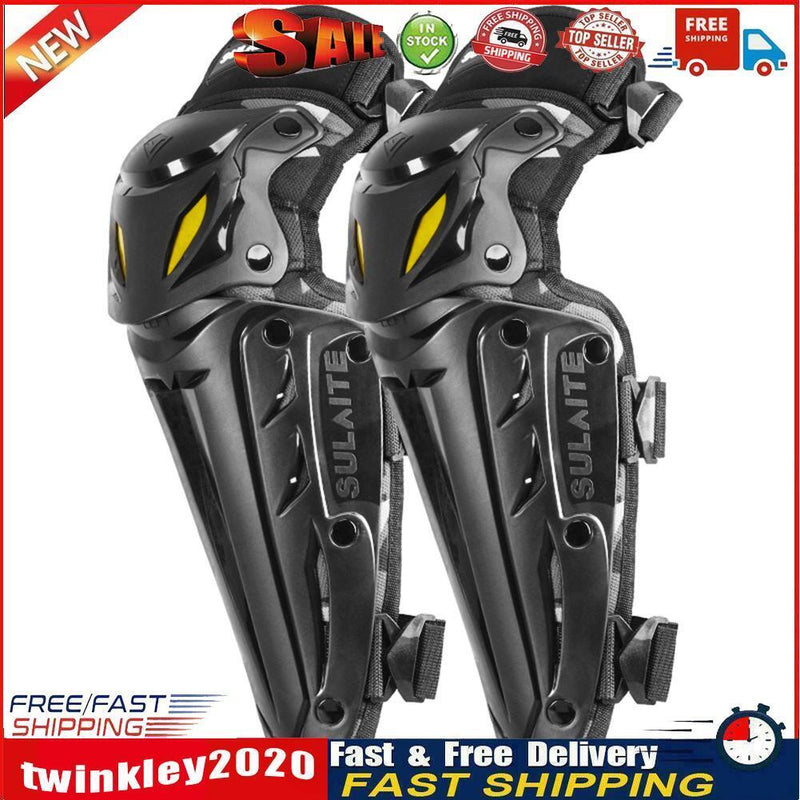 2pcs SULAITE MTB Motorcycle Riding Protection Knee Pads Protective Gear Newly
