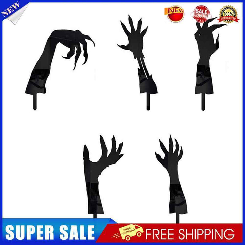 Halloween Acrylic Plugin Home Decor Ghost Hand for Terraces Backyards Sidewalks