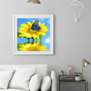 5D DIY Full Drill Diamond Painting Positive Sunflower Embroidery Needlework Set