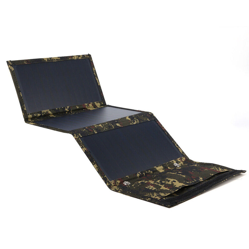 5V Cell Charger Dual USB Solar Power Panel Folding for Outdoor Tool (3 Fold