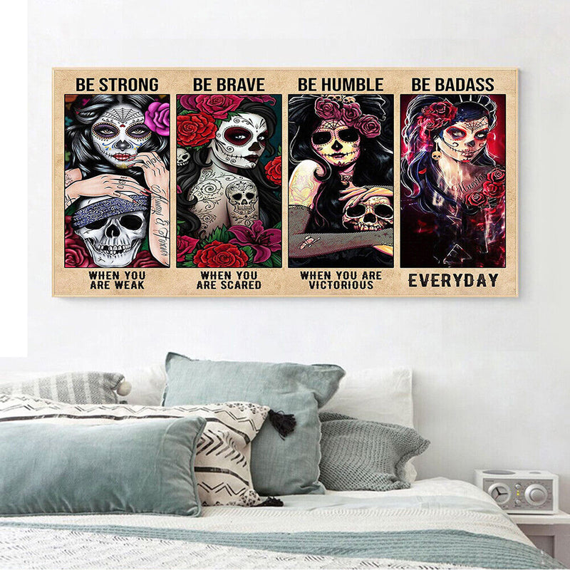 DIY Digital Picture Beauty Skeleton Frameless Oil Painting By Number Handicraft