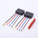 2pcs LED Lamp Touch 3 Way Dimmer Switch with Wiring Caps Light Dimming Sensor