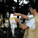 Camping Tent Bunting Pennant Outdoor Scene Layout Triangle Hanging Flag (E)