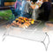 Outdoor Gas Stove Stand Foldable Backpack Fire Barbeque Grill Rack Stand