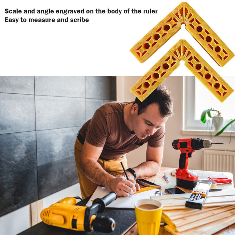 90 Degrees Carpenter Woodworking Square Corner Clamp Right Angle Ruler (A) Newly