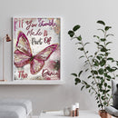 5D DIY Full Drill Diamond Painting Flying Butterfly Craft Needlework Set Decor