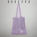 #A Women Hollow Knitted Shoulder Bag Simple Crochet Tote Designer Shopper Handba