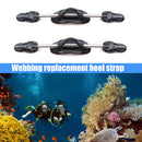 #A Adjustable Fin Buckle Tpr Spring Laces Portable Anti-slip for Diving Accessor