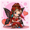 2PCS 5D DIY Part Special Drill Diamond Painting Cartoon Girl Drawing