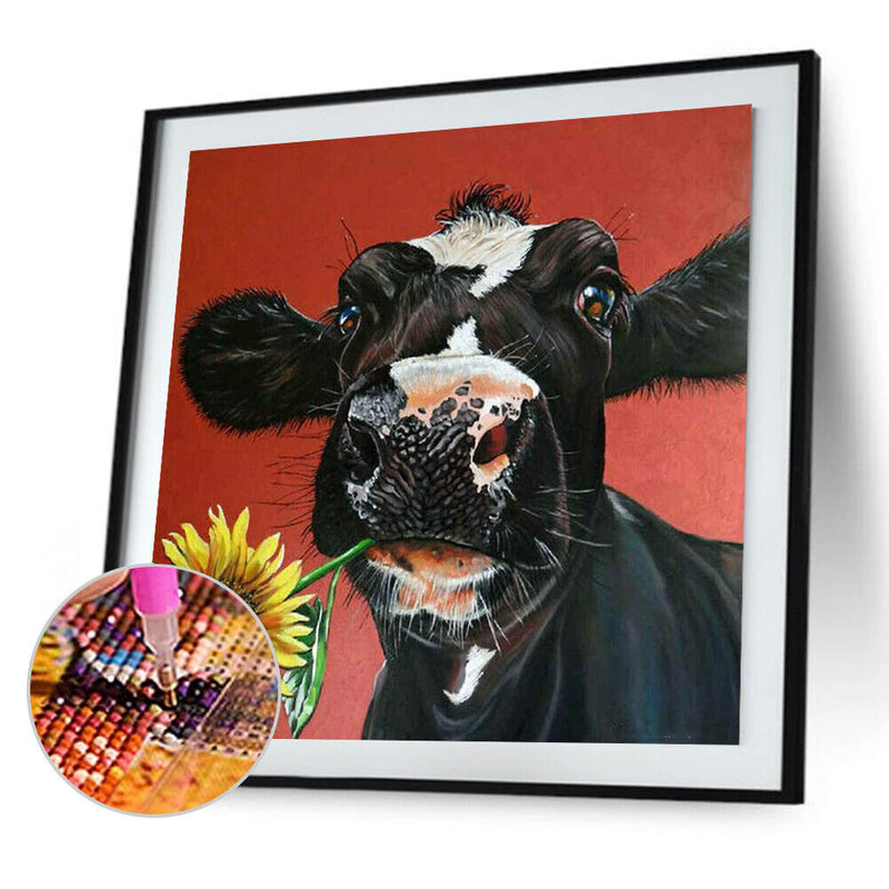 Diamond Painting Cow Full Round Drill Picture of Rhinestone DIY Drawing Kit