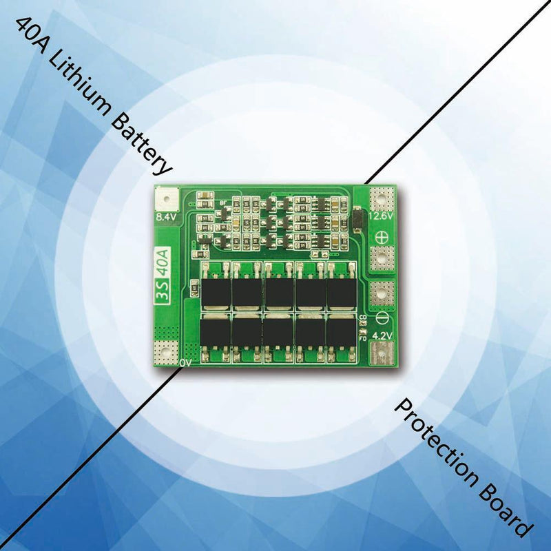 3S 40A Li-ion Lithium Battery Charger Cell Module PCB BMS Protection Board Newly