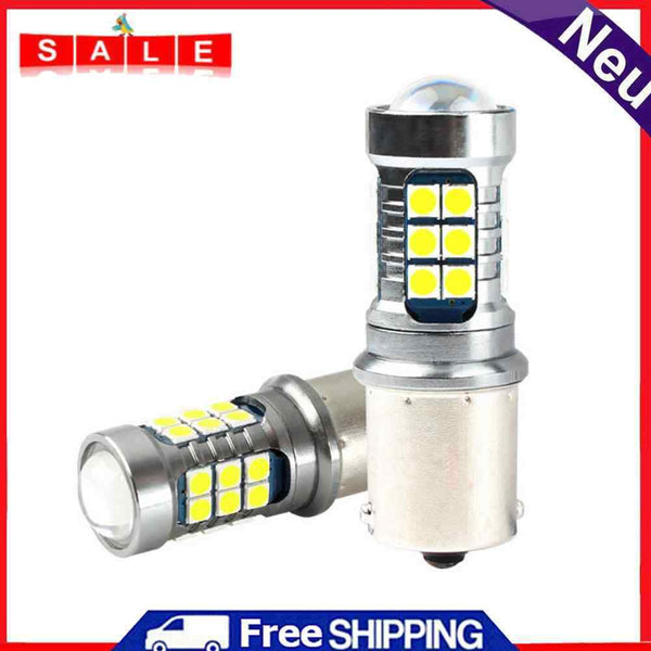 1 Pair S25 1156 BA15S 3030 27SMD LED Car Bulbs for Reverse Turn Signal Light