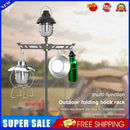 Outdoor Camping Folding Hook Rack Aluminum Alloy Lamp Hanging Rod Fixing Stand