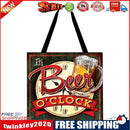 Retro beer mug Printed Shoulder Shopping Bag Casual Large Tote Handbag
