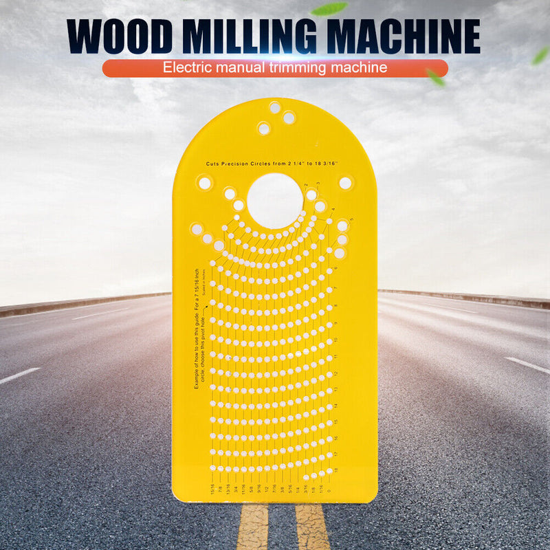 Electric Hand Trimmer Wood Router Woodworking Milling Circle Cutting Jig Newly