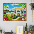 5D DIY Full Drill Diamond Painting Cartoon View Cross Stitch Embroidery Kit