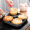 Frying Omelet Pan Non-stick Egg Steak Ham Pancake Breakfast Maker (4 Holes)
