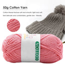 Solid Color Baby Milk Cotton Yarn Scarf Hat Sweater Supply Crochet Knitting Yarn