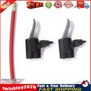 MTB Bicycle Inflate Air Hose Dual Head Schrader Presta Valve Adapter Set Newly