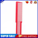 Hairdressing Carbon Anti-static Comb Wide Tooth Hair Clipper Comb (Red)