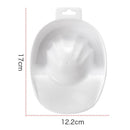 Nail Art Hand Wash Remover Soak Plastic Bowl Nail Bath Manicure Tool(White)