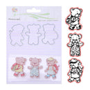 Bear Silicone Stamp+Metal Cutting Dies Stencil Frame Scrapbook Album Decor