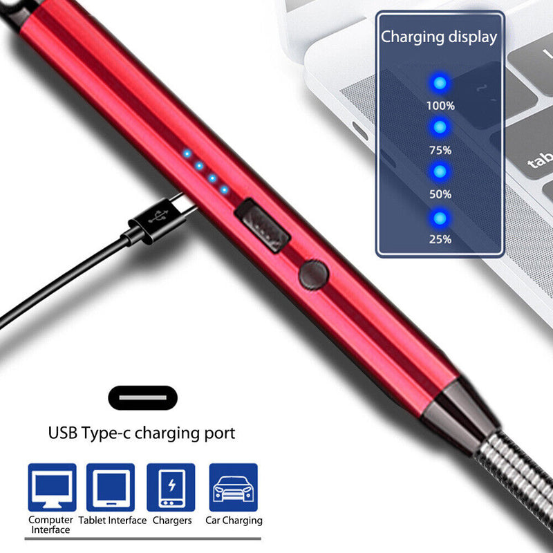 360 Rotation BBQ Lighter USB Flameless Kitchen Plasma Ignition for Gas Stoves