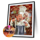 DIY Full Round Drill Diamond Painting 5D cook Poster Kit