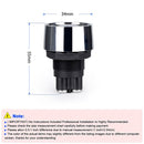 Start Switch DC 12V 50A Start Engine Button Stater Ignition ON/OFF (Blue)