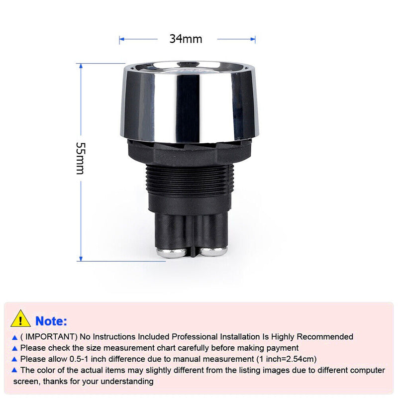 Start Switch DC 12V 50A Start Engine Button Stater Ignition ON/OFF (Blue)