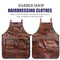 Barbershop Retro Multi Pocket Dyeing and Cutting Hair Leather Denim Apron Salon