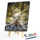 Life of Tree Oil Paint By Numbers DIY Coloring Picture for Adults Children