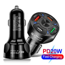 #A LED Digital Display Auto Charging Plug Adapter Practical for Mobile Phone