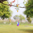 Crystal Wind Chimes Chandelier Rainbow Dragonfly Beads Hanging Decor (3) Newly